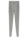 Brunello Cucinelli Gray Virgin Wool Dress Pants