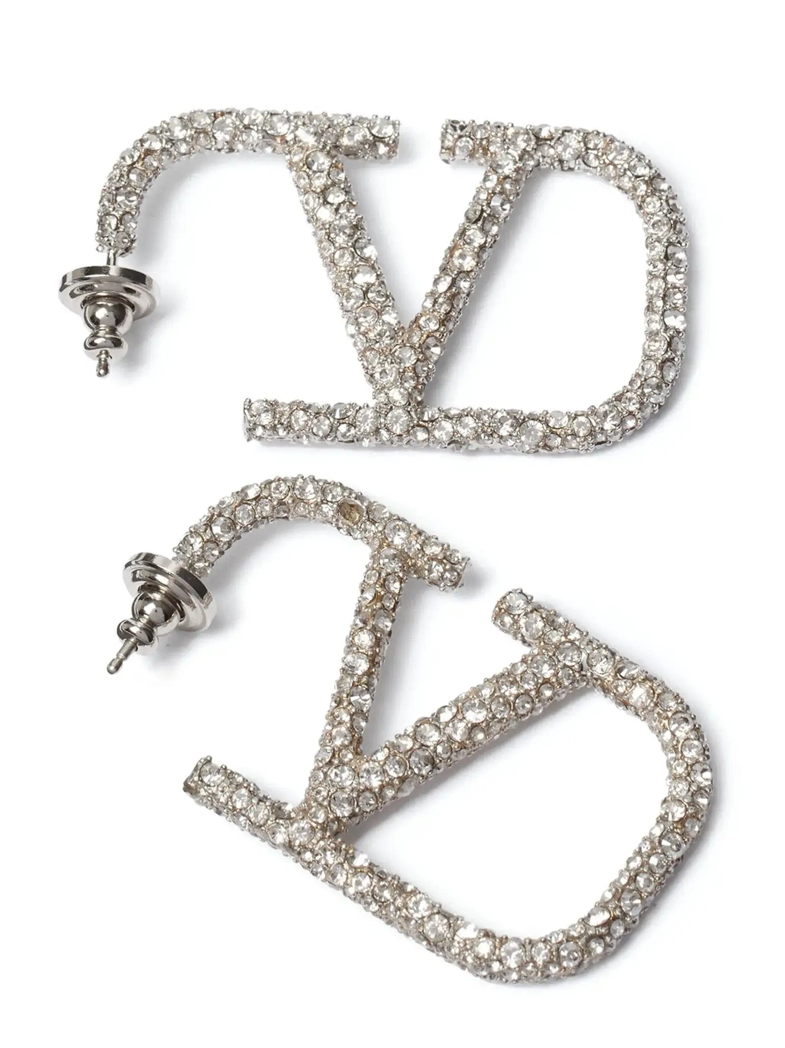 Valentino Garavani Silver Stainless Steel Earrings