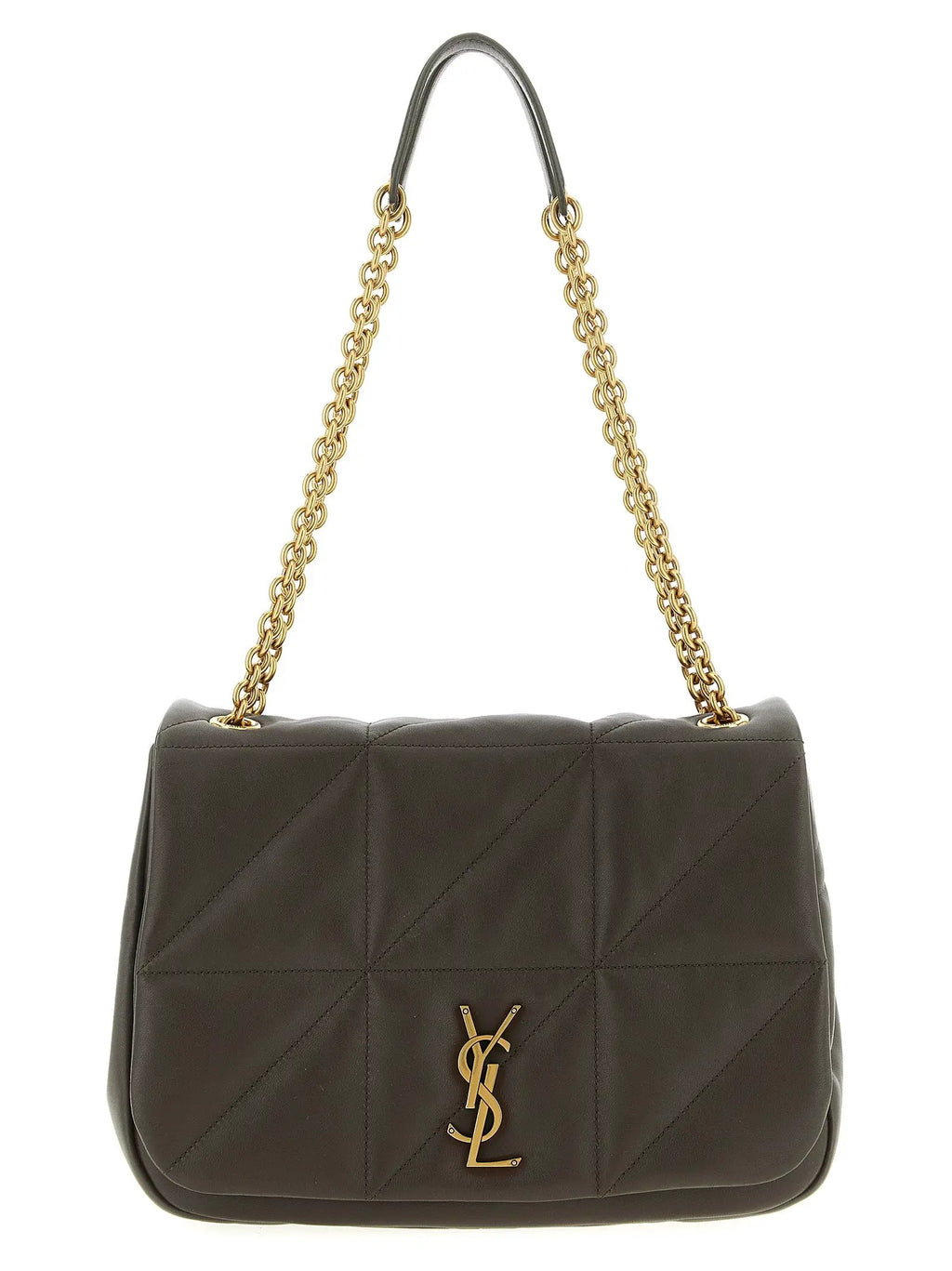 Saint Laurent Bicolor Lamb Leather Shoulder Bag