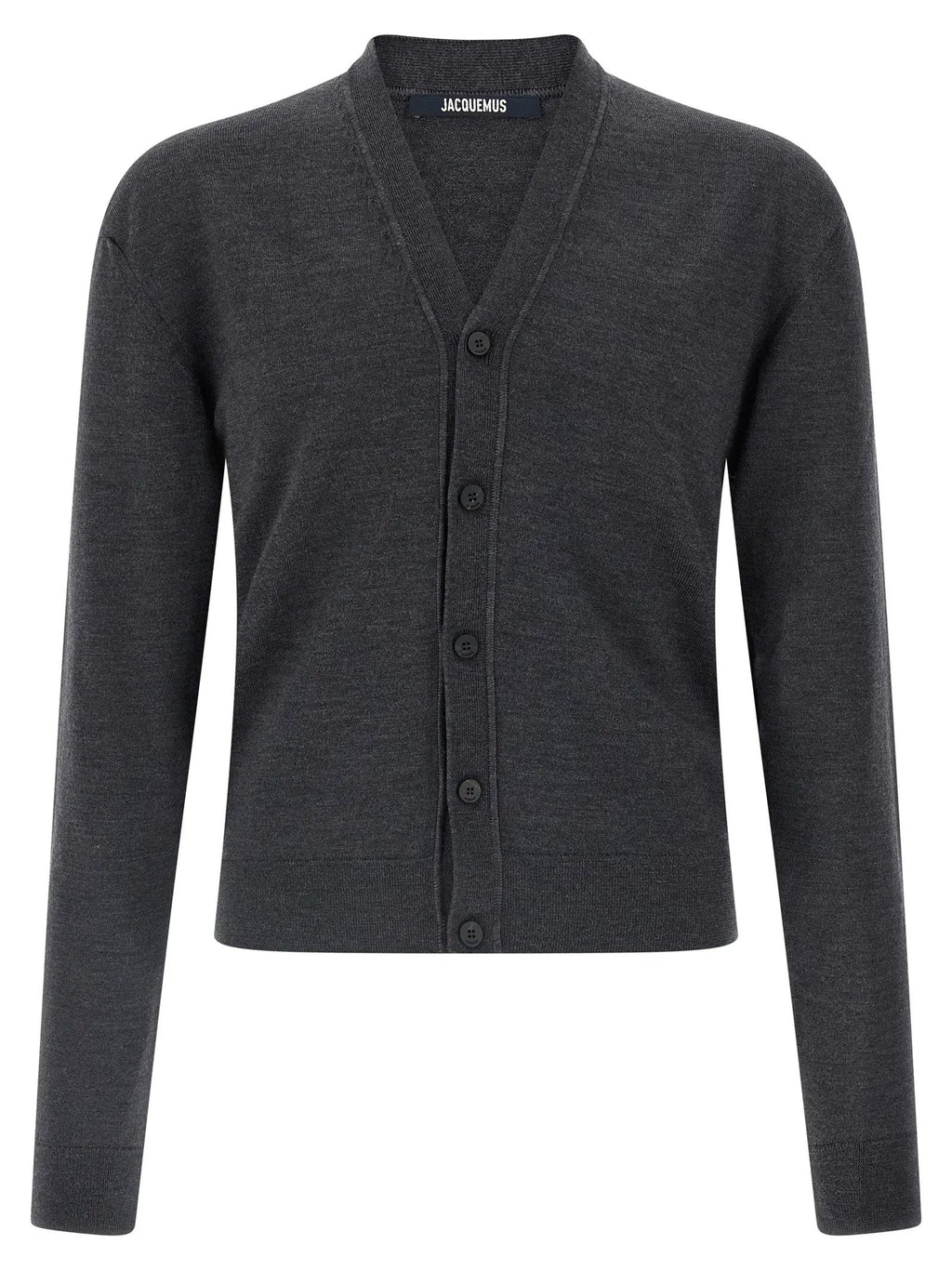 Jacquemus Gray Merino Wool Cardigan