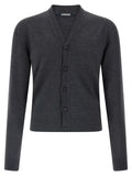 Jacquemus Gray Merino Wool Cardigan