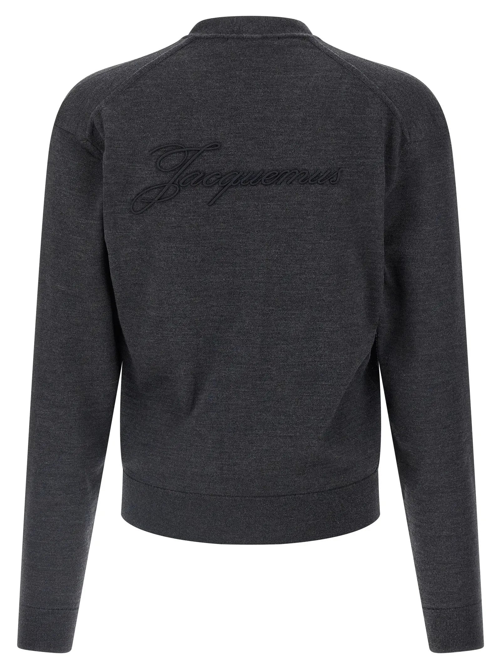 Jacquemus Gray Merino Wool Cardigan