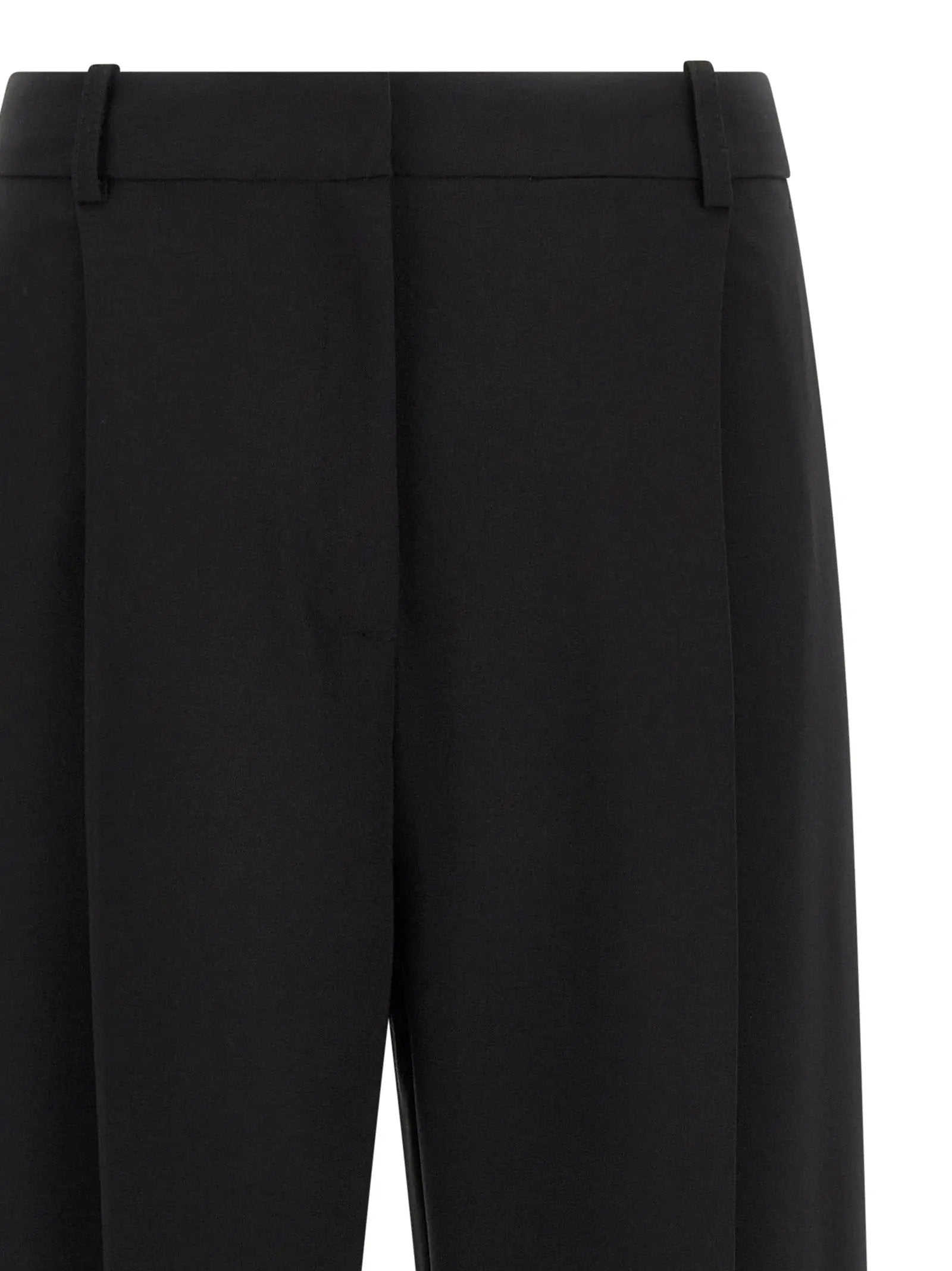 Elisabetta Franchi Black Polyester Casual Pants