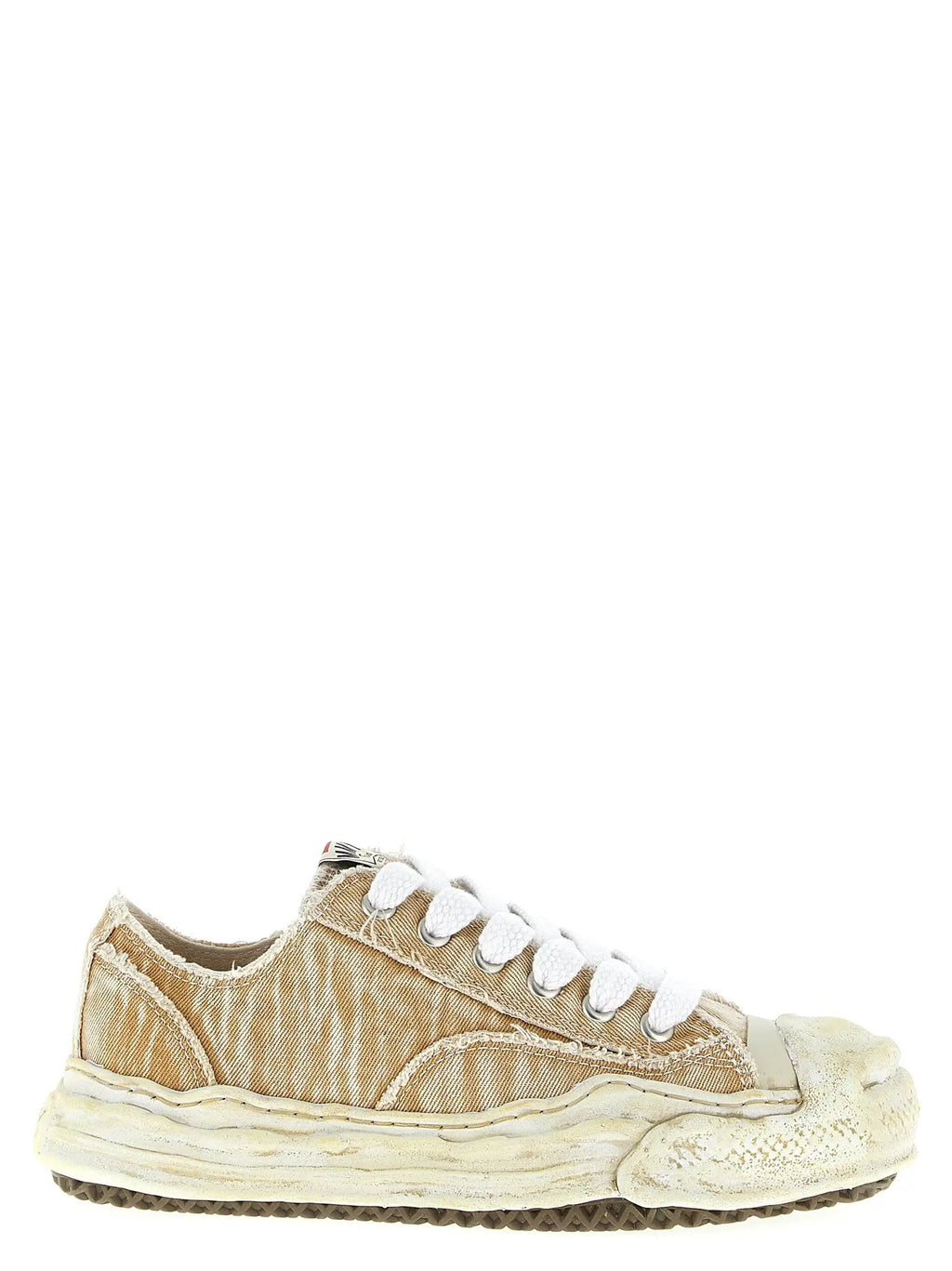 Maison Mihara Yasuhiro Beige Cotton Sneakers