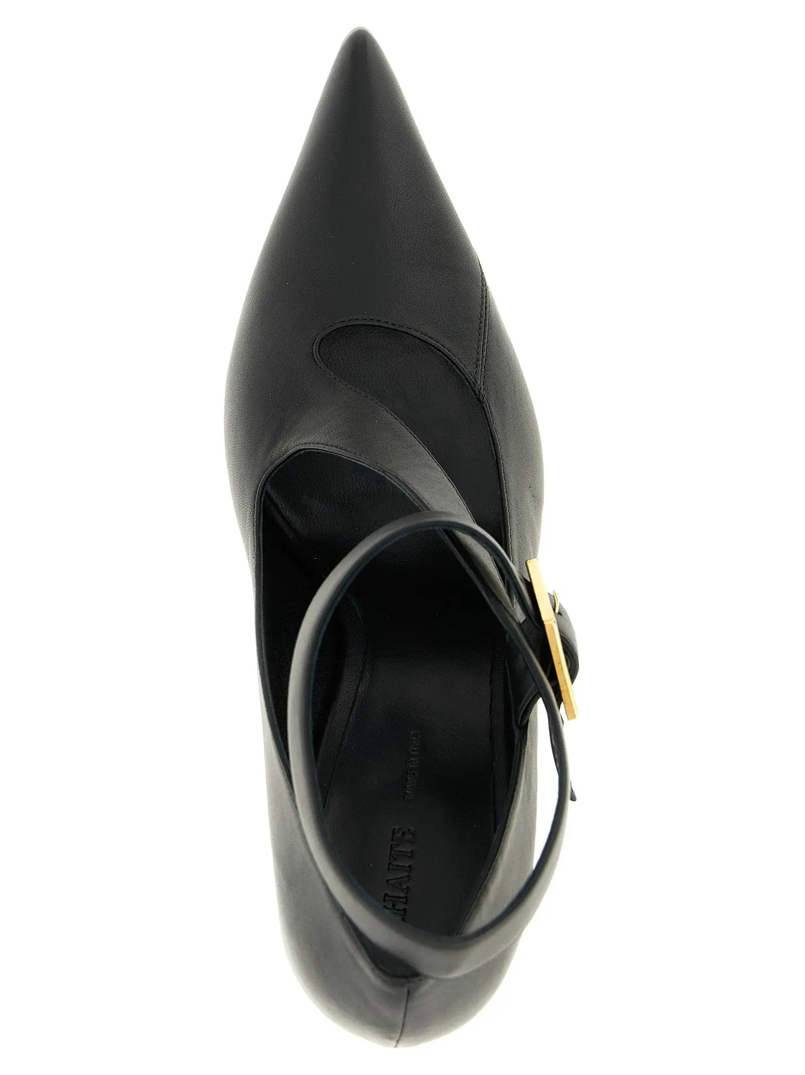 Khaite Black Lamb Leather High Heel Pumps