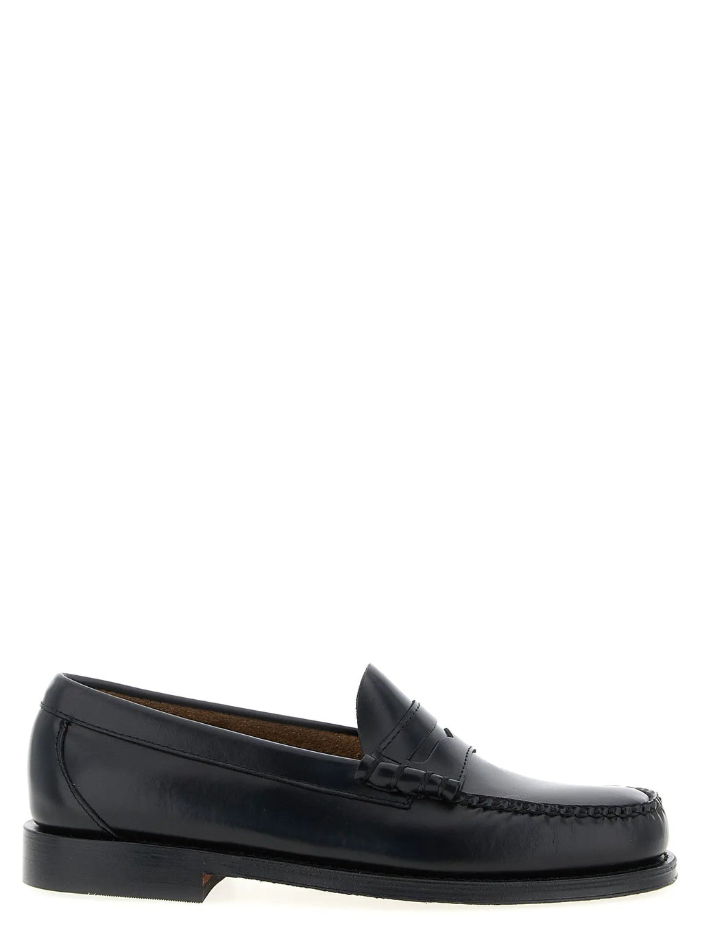 G.H. BASS Black Cowhide Slip-On Loafers