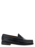 G.H. BASS Black Cowhide Slip-On Loafers