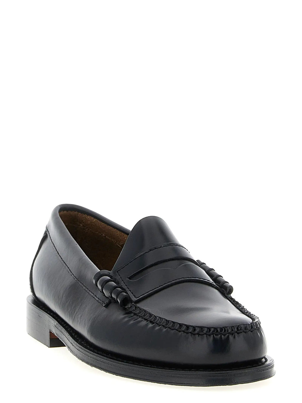 G.H. BASS Black Cowhide Slip-On Loafers