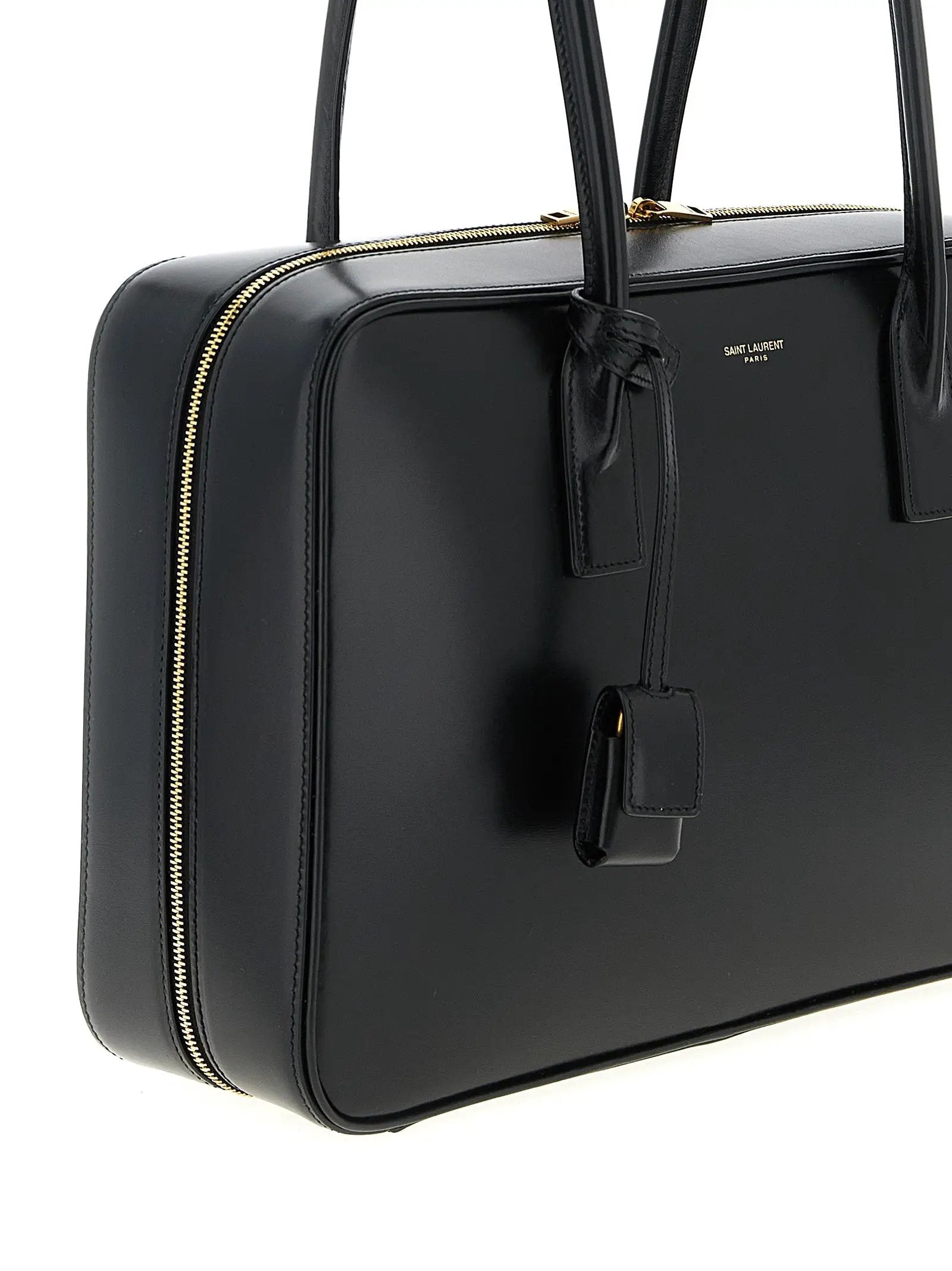 Saint Laurent Black Calfskin Shoulder Bag