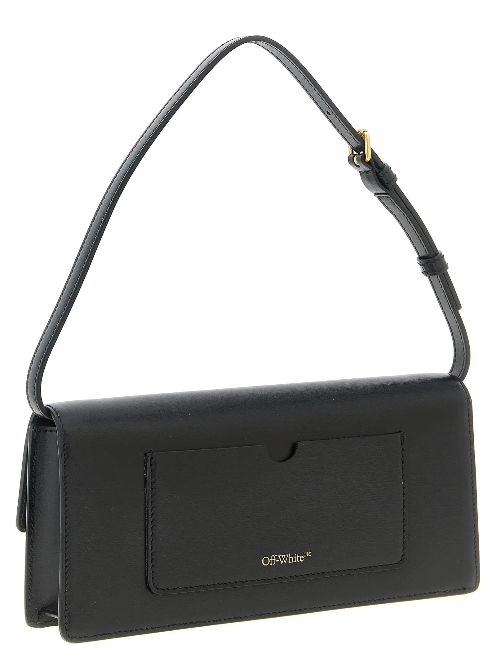 Off-White Black Polyester Shoulder Bag
