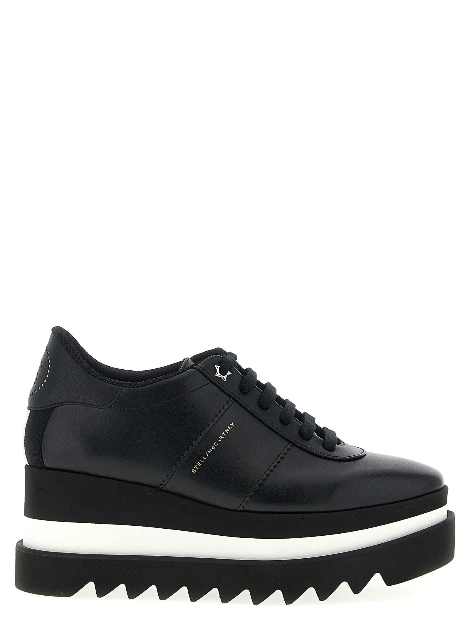 Stella McCartney Black Polyethylene Wedge Sandals