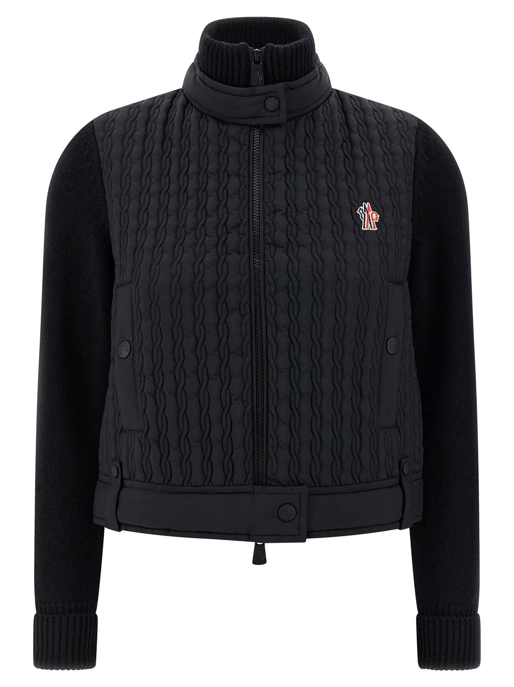 Moncler Grenoble Black Polyamide Cardigan