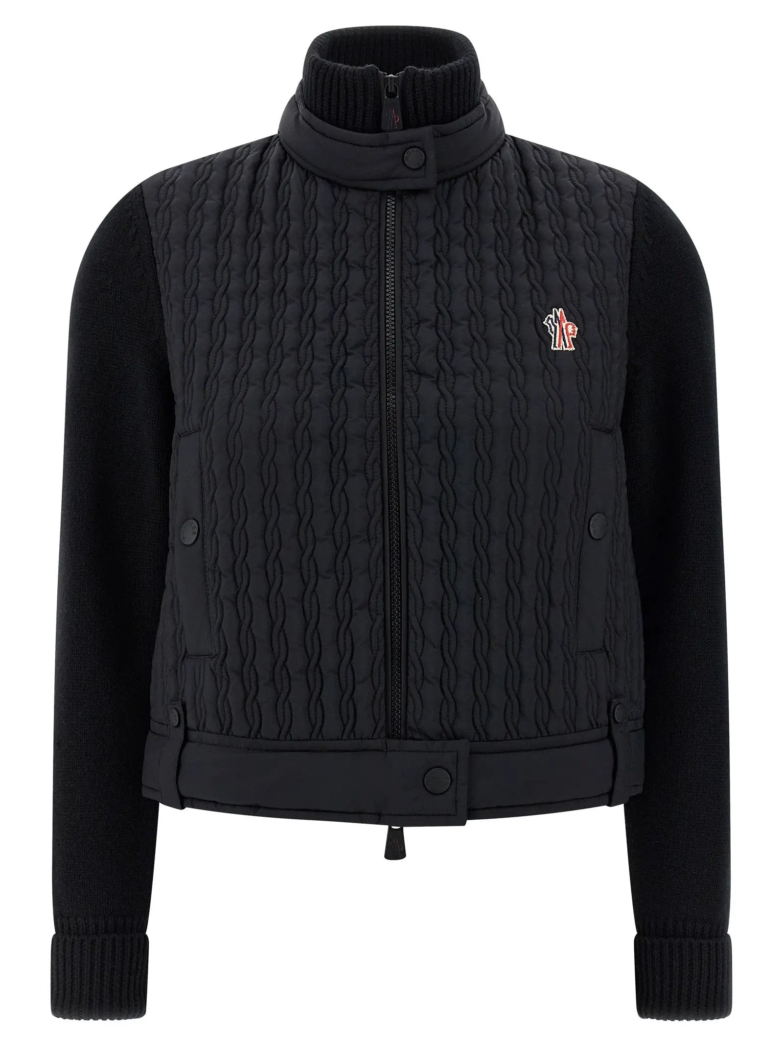 Moncler Grenoble Black Polyamide Cardigan
