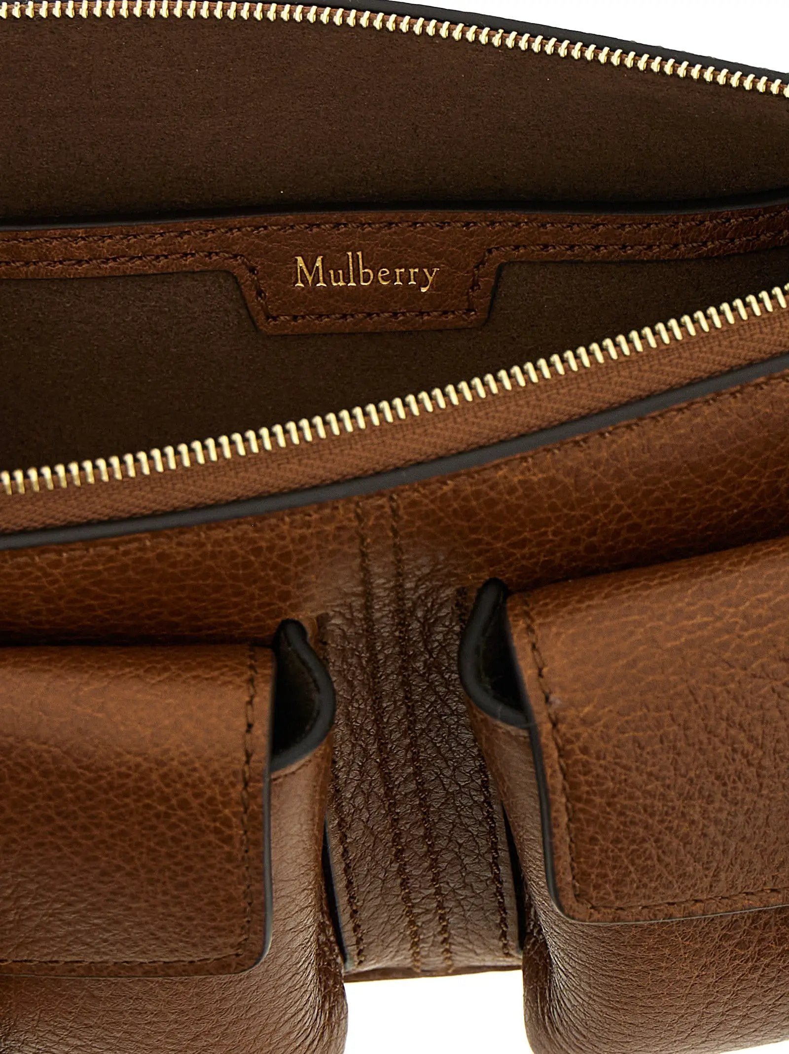Mulberry Brown Calfskin Shoulder Bag