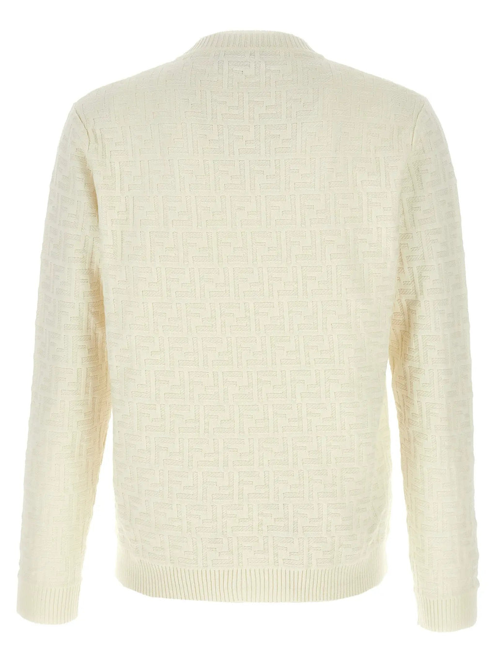Fendi White Cotton Cardigan
