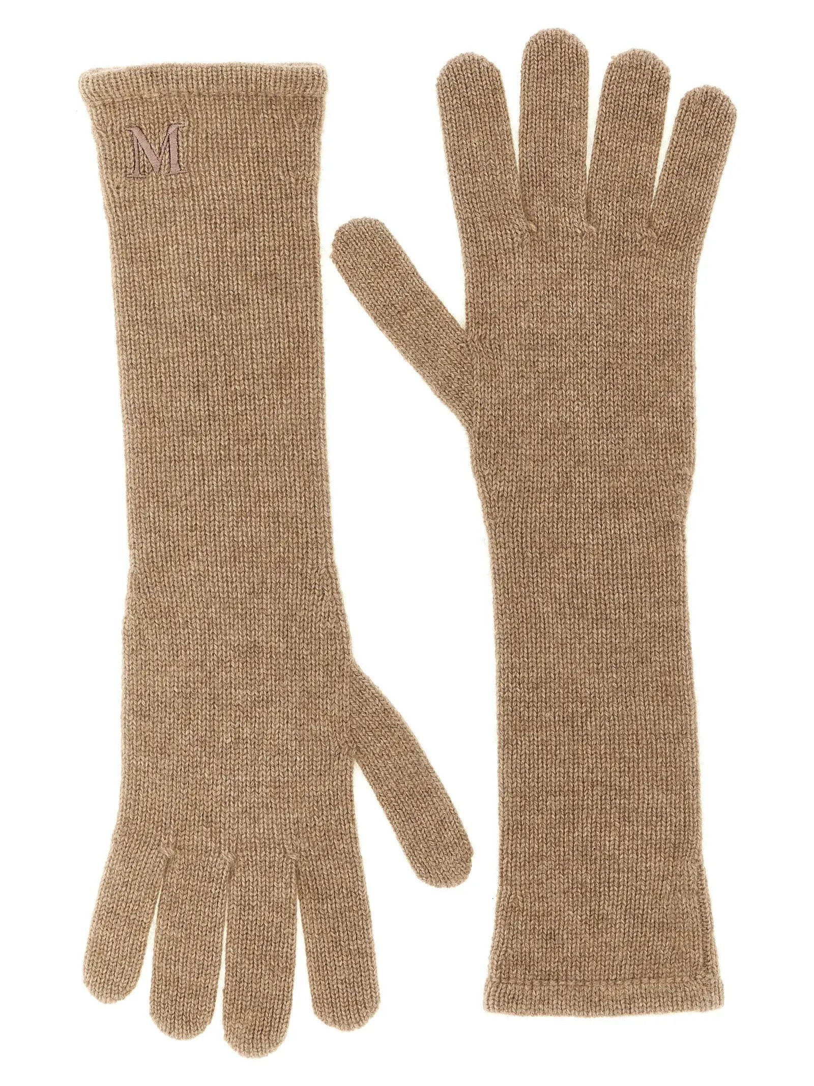 Max Mara Beige Cashmere Gloves