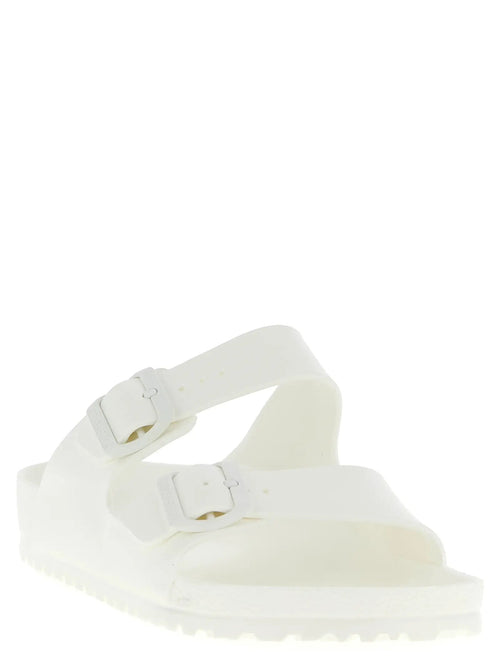 Mules Birkenstock blanches synthétiques