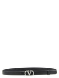 Valentino Garavani Black Calfskin Regular Belt