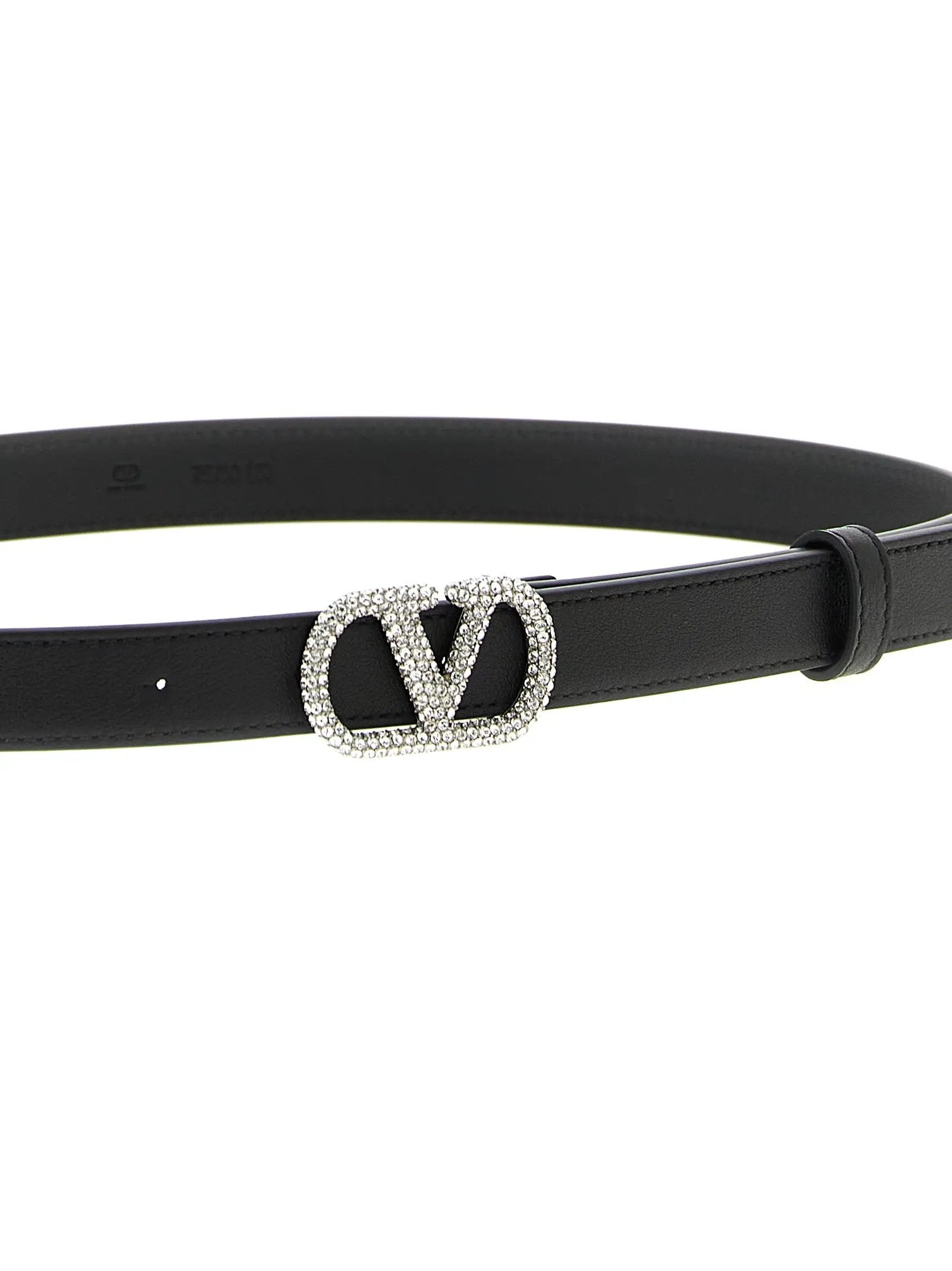 Valentino Garavani Black Calfskin Regular Belt