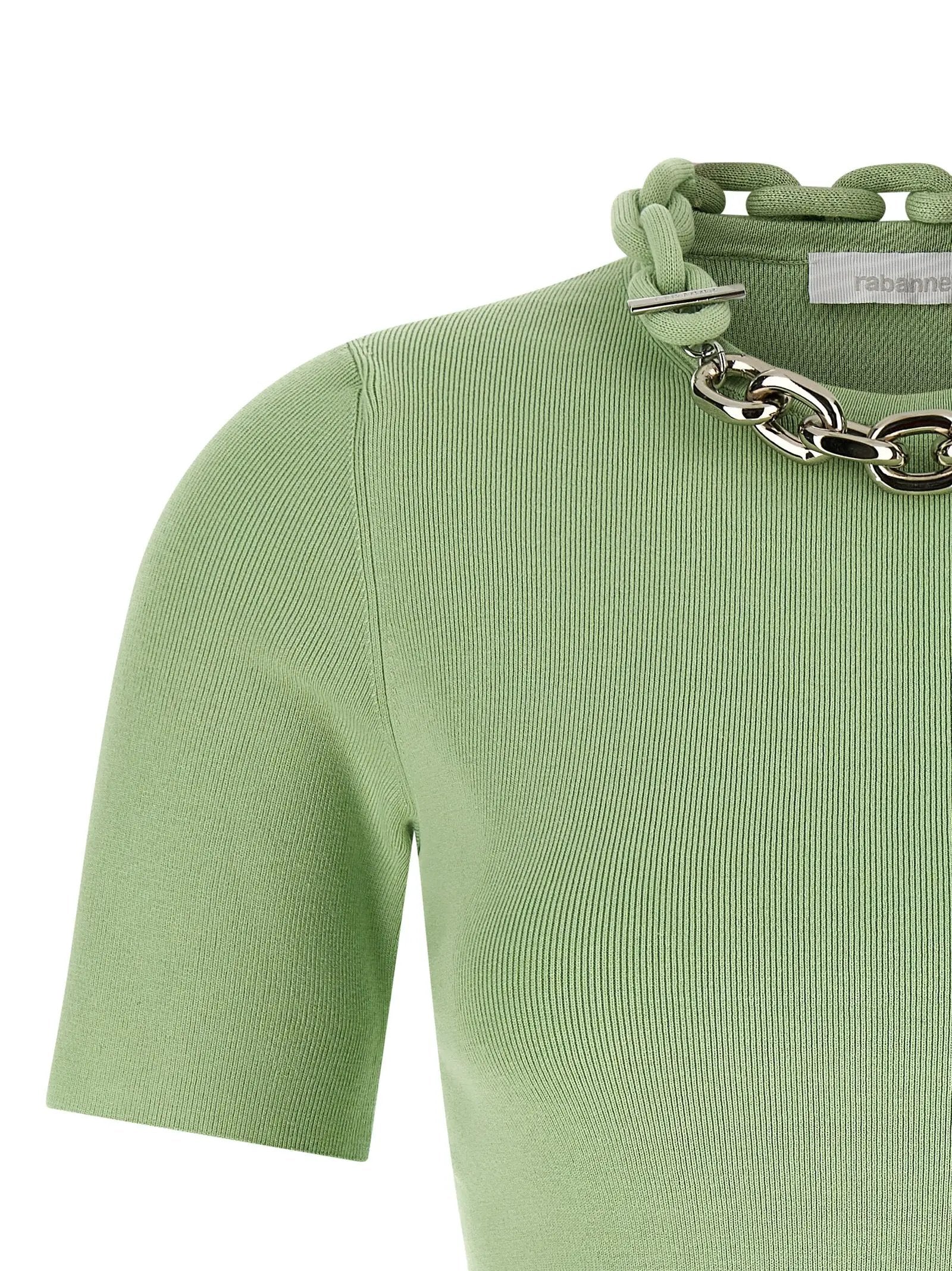Paco Rabanne Bicolor Textile T-Shirt