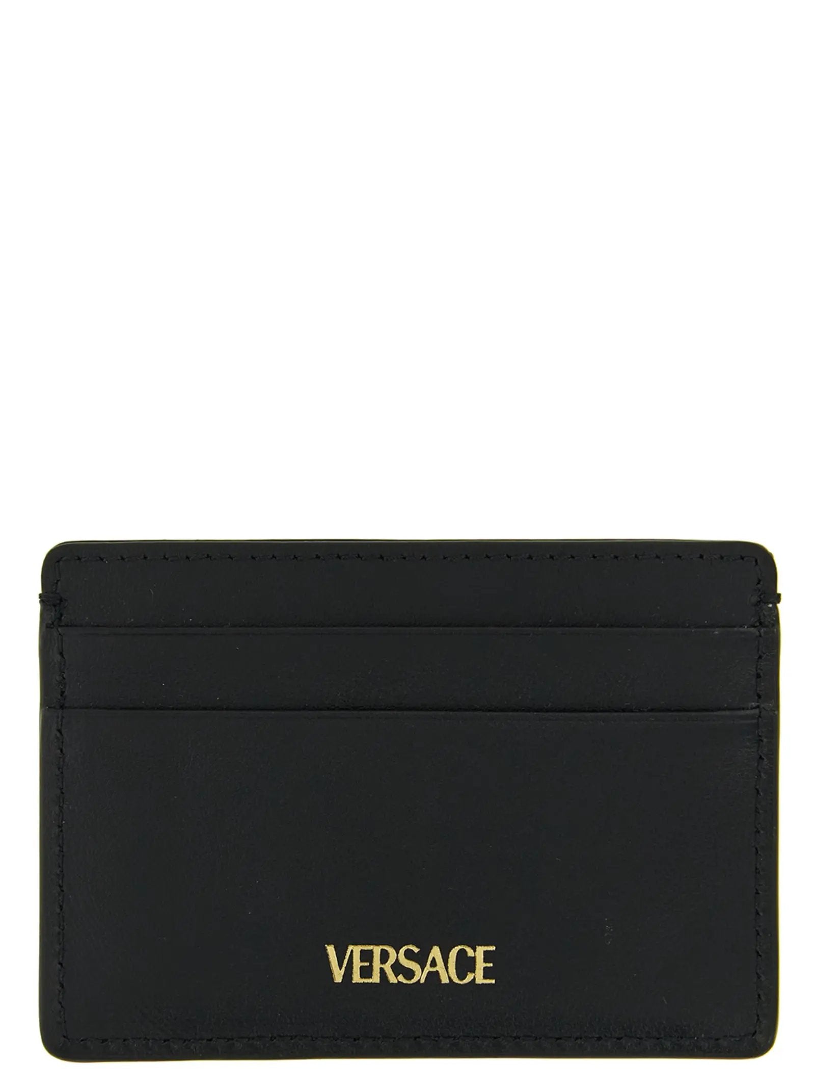 Versace Black Calfskin Cardholder