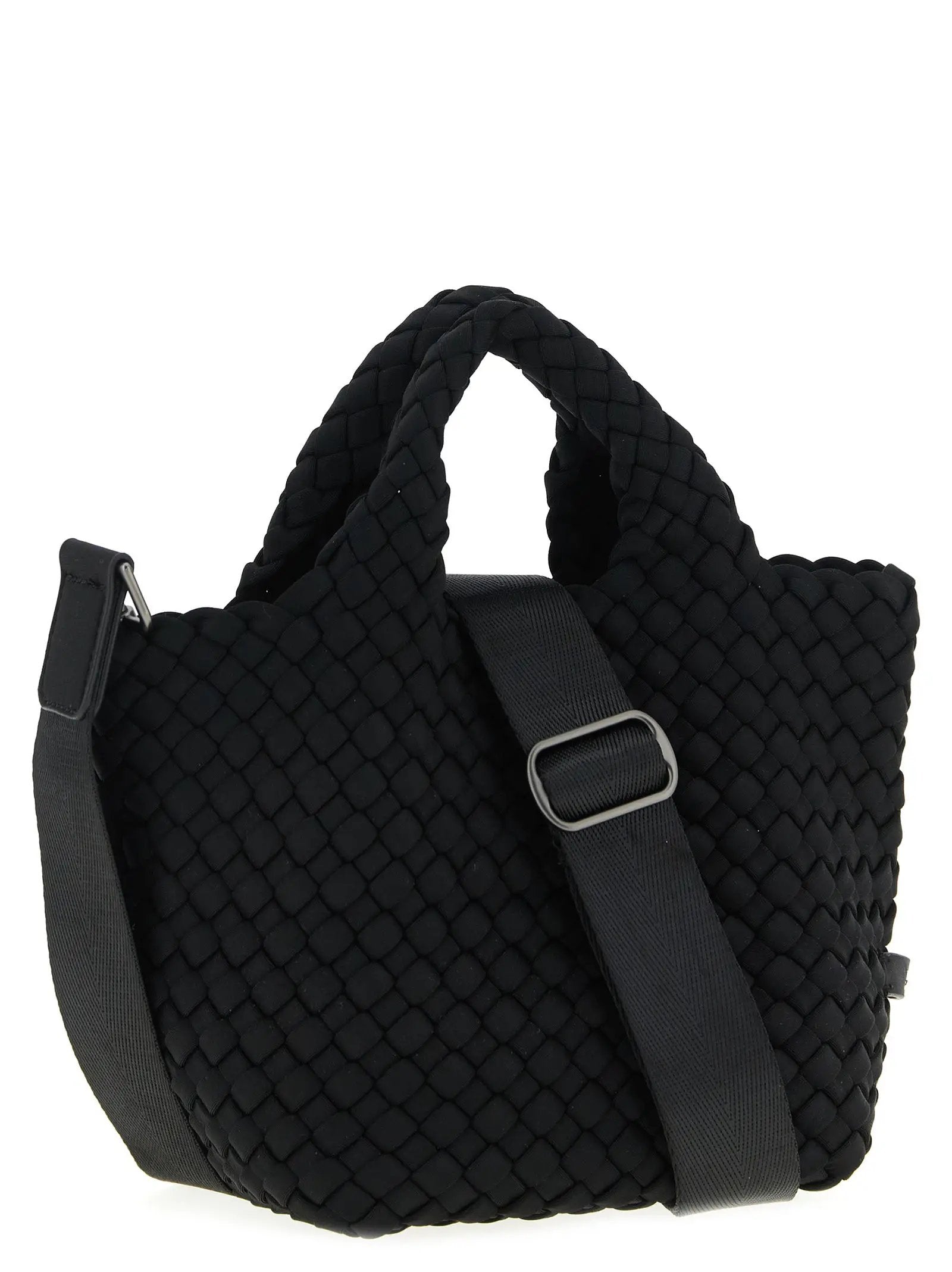 NAGHEDI Black Neoprene Tote Bag