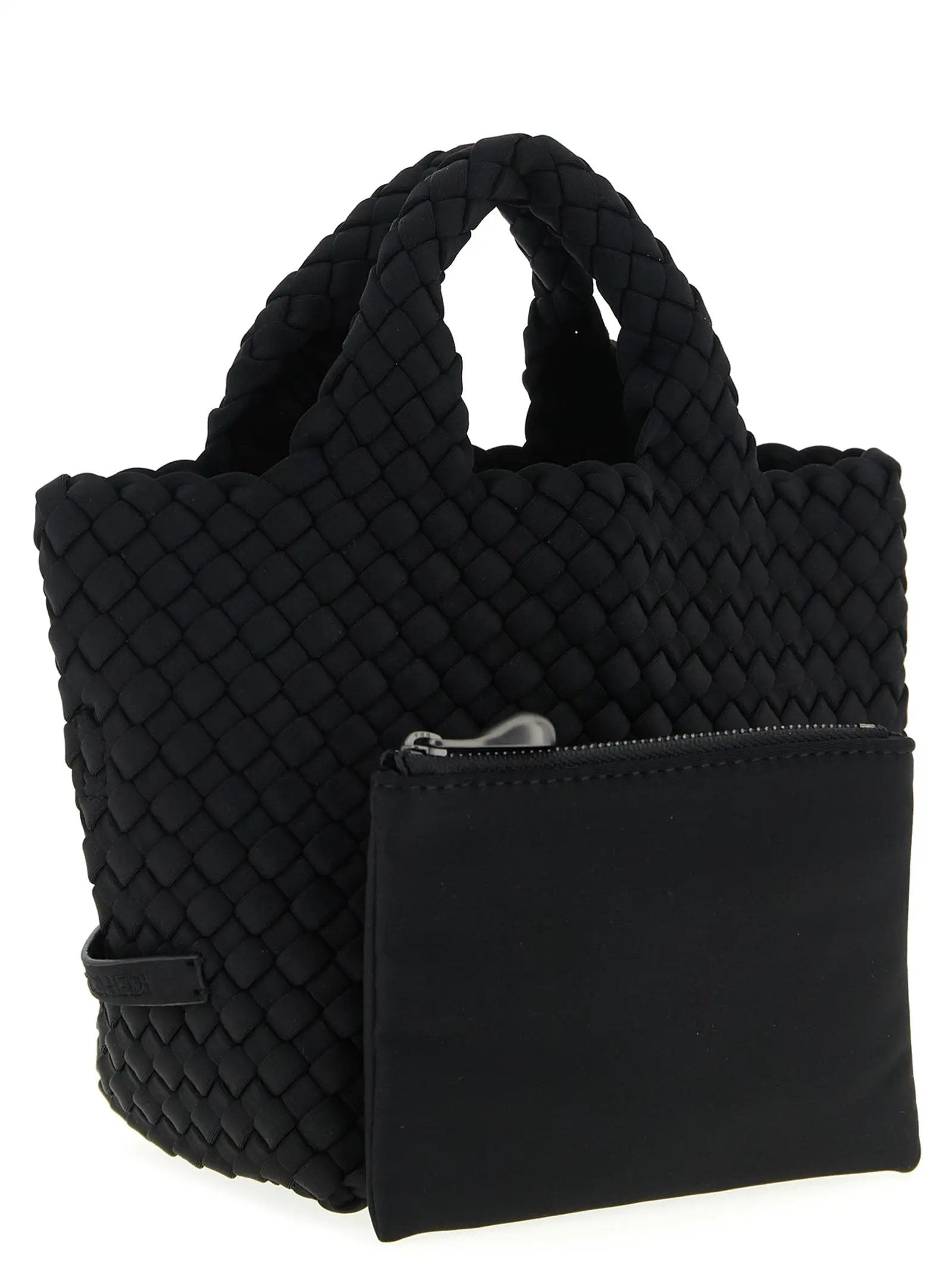 NAGHEDI Black Neoprene Tote Bag
