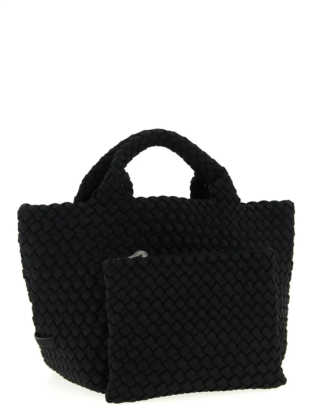 NAGHEDI Black Neoprene Tote Bag