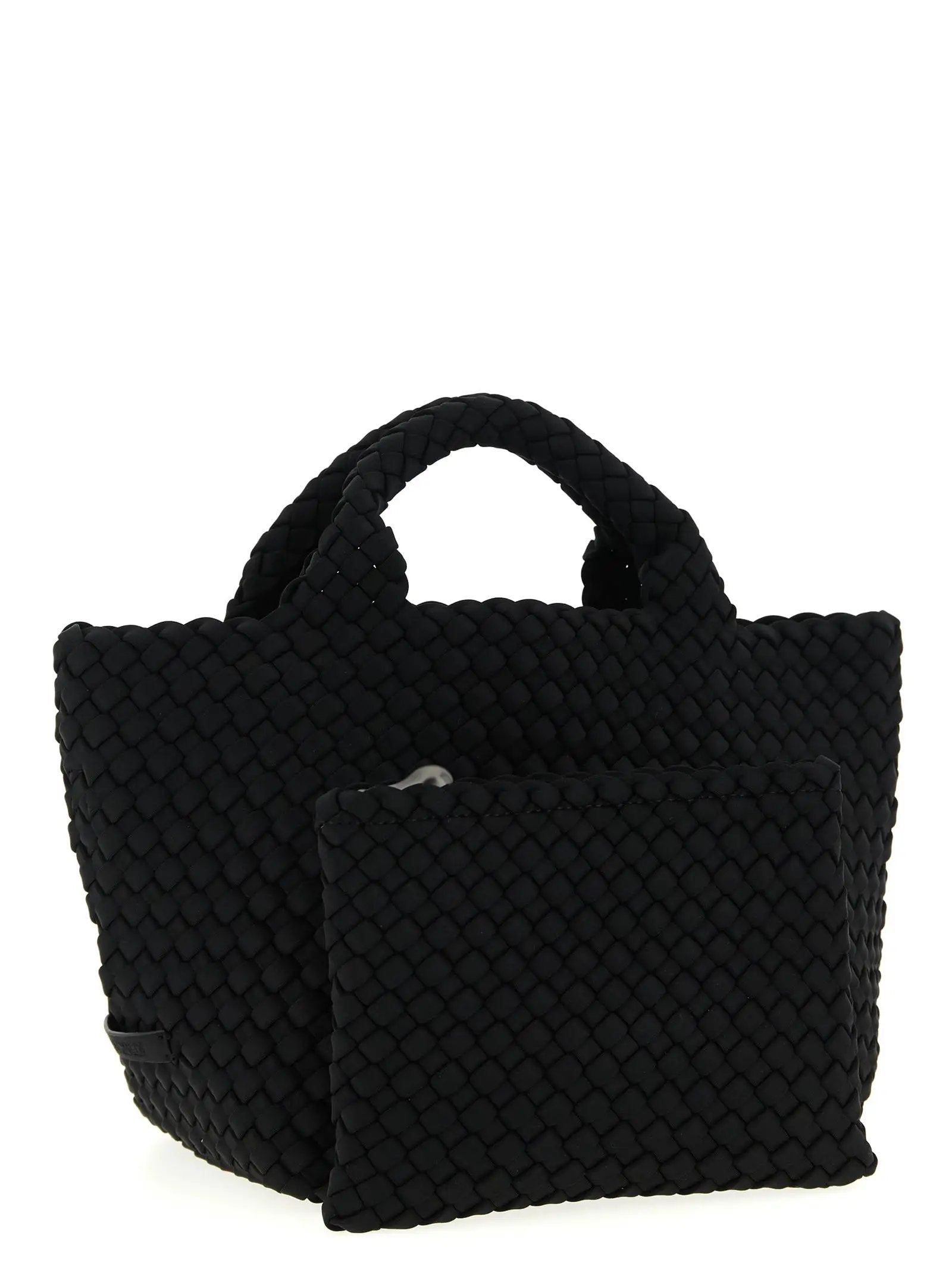 NAGHEDI Black Neoprene Tote Bag