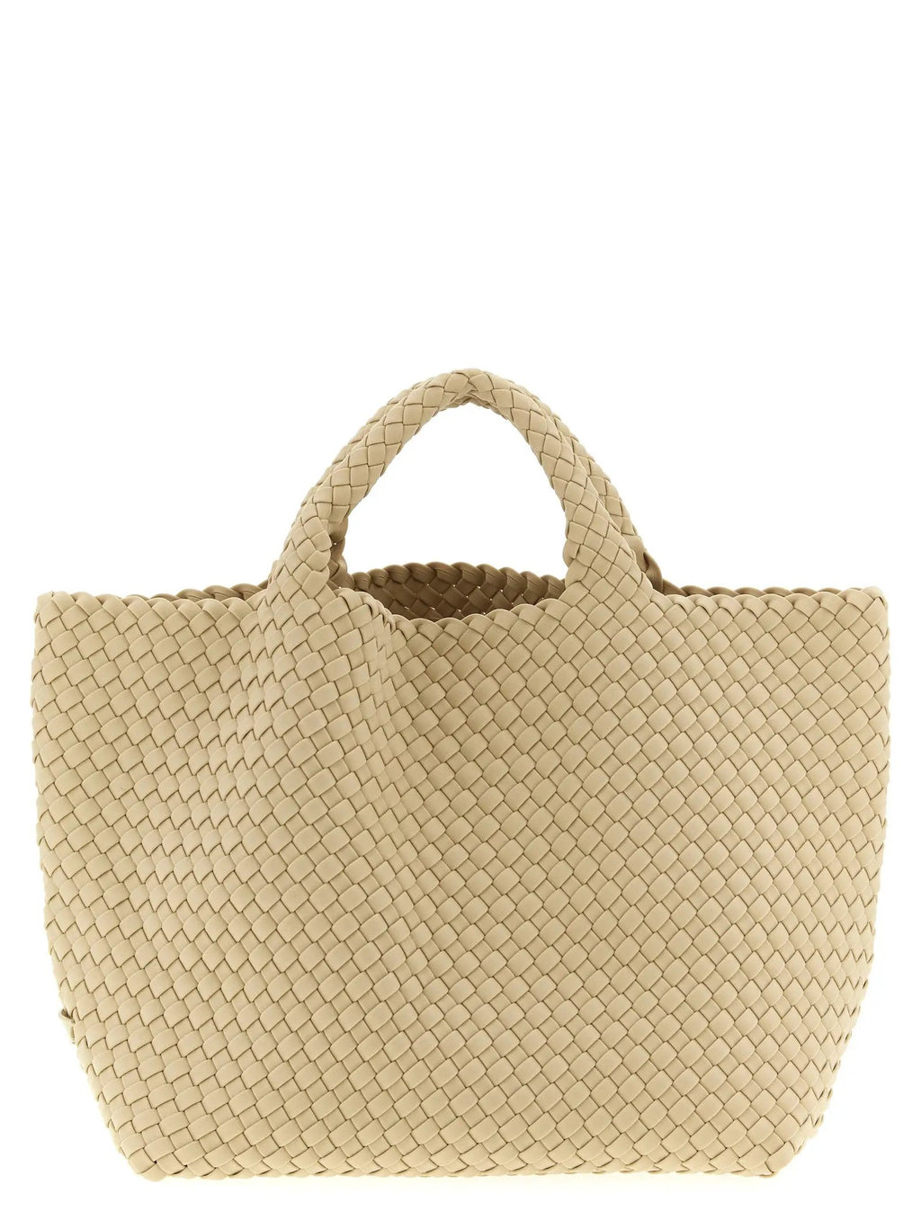 NAGHEDI Beige Neoprene Tote Bag