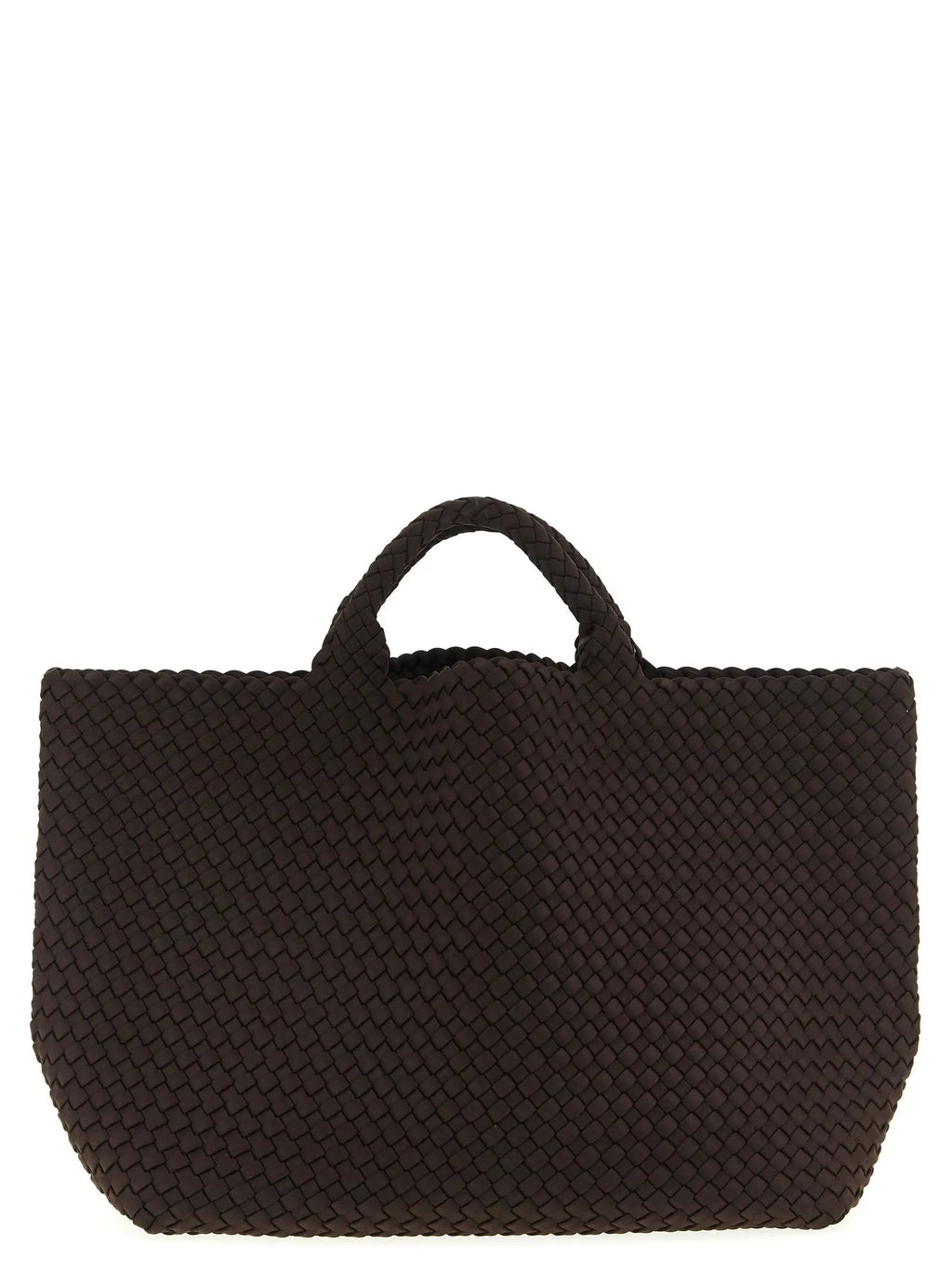 NAGHEDI Brown Neoprene Tote Bag