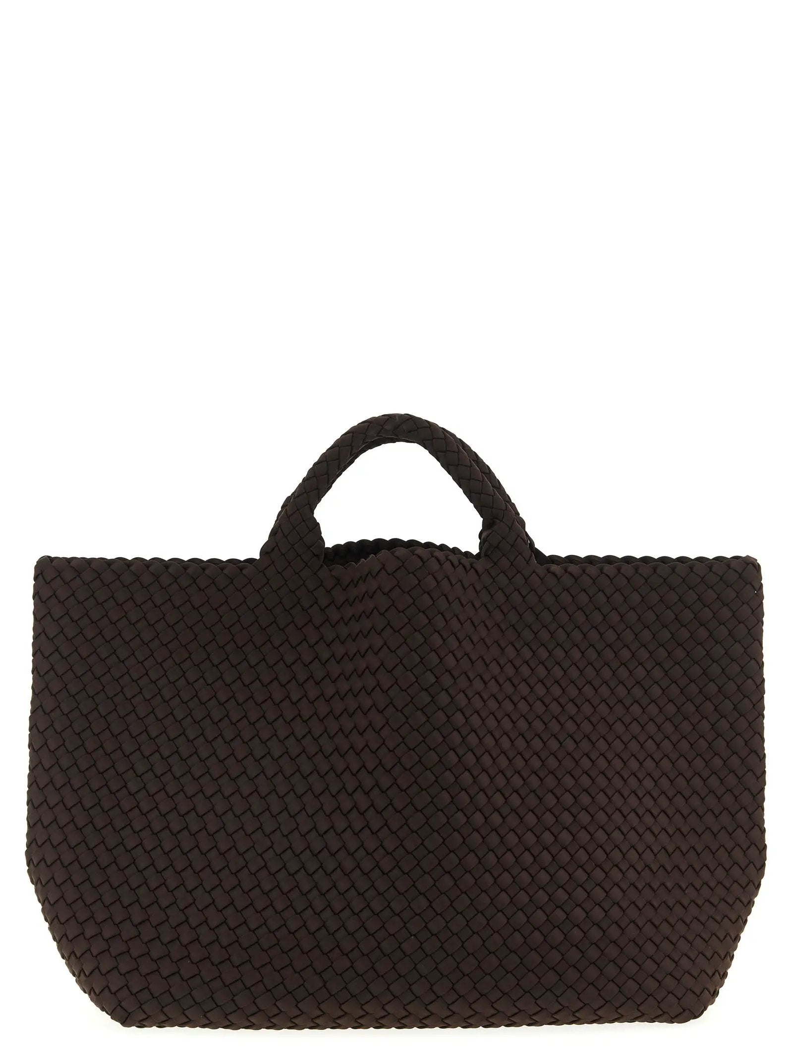 NAGHEDI Brown Neoprene Tote Bag