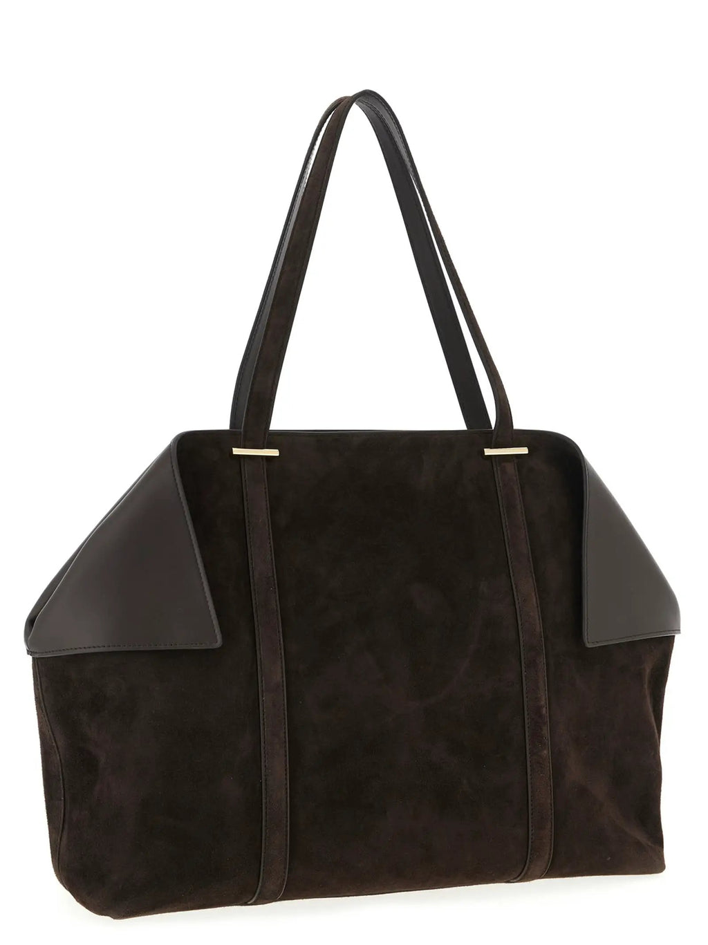 Ferragamo Brown Goatskin Shoulder Bag