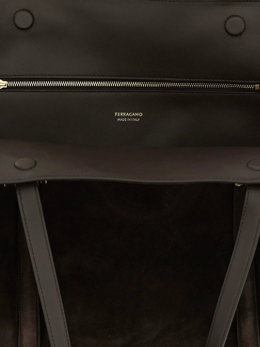 Ferragamo Brown Goatskin Shoulder Bag