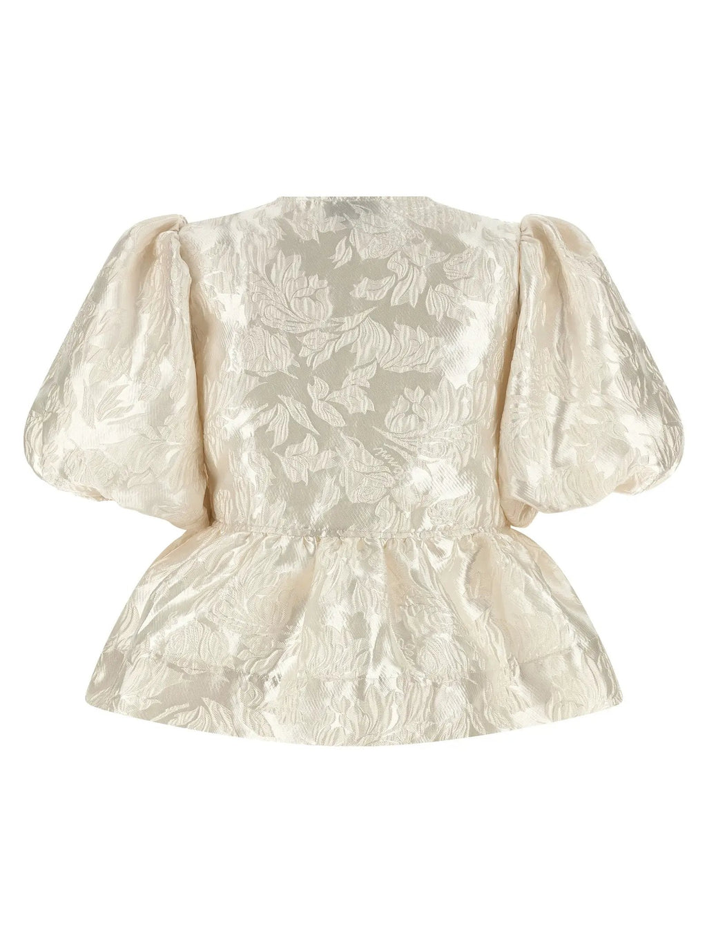 Ganni White Polyester Blouse