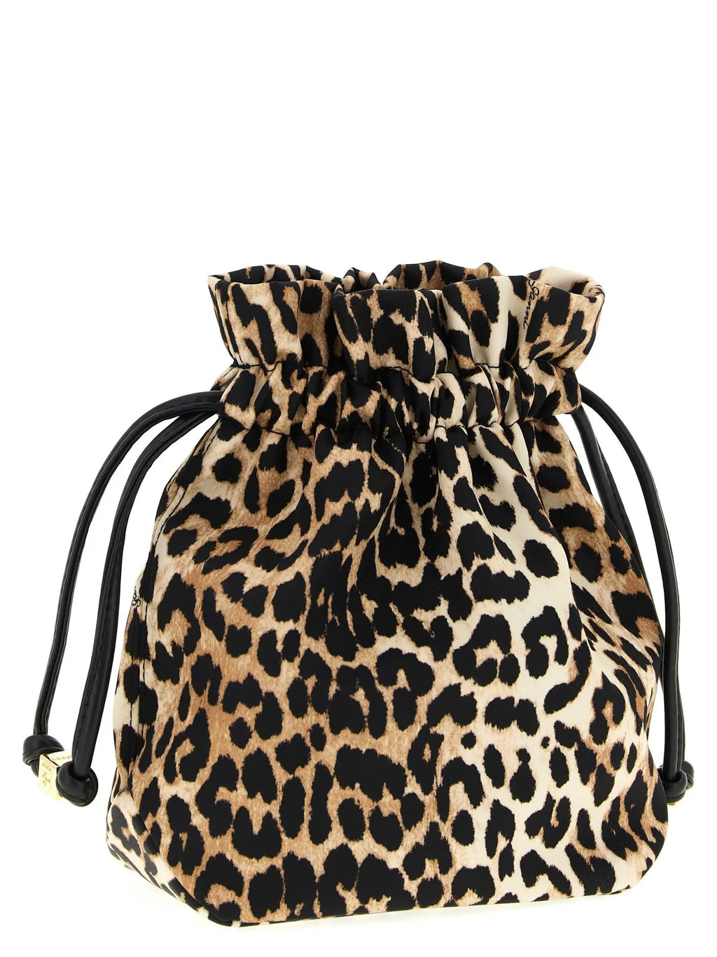 Ganni Brown Recycled Polyamide Clutch Bag
