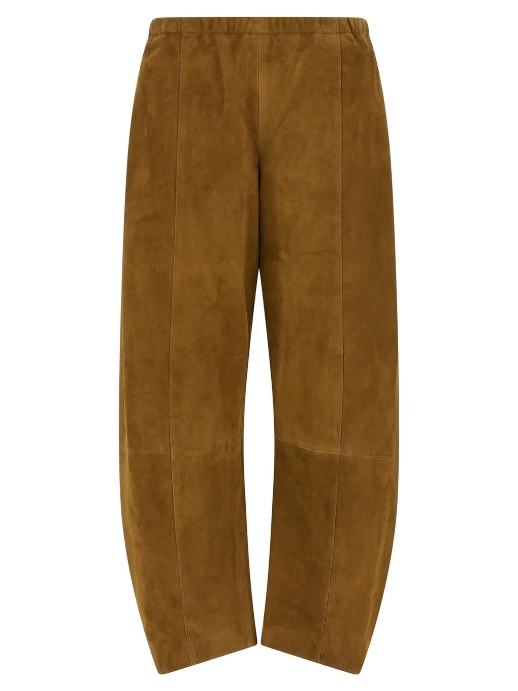 Khaite Brown Leather Pants