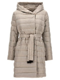 Max Mara White Polyamide Full-Length Jacket