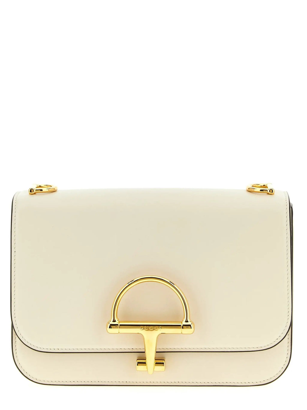 Gucci White Calfskin Shoulder Bag