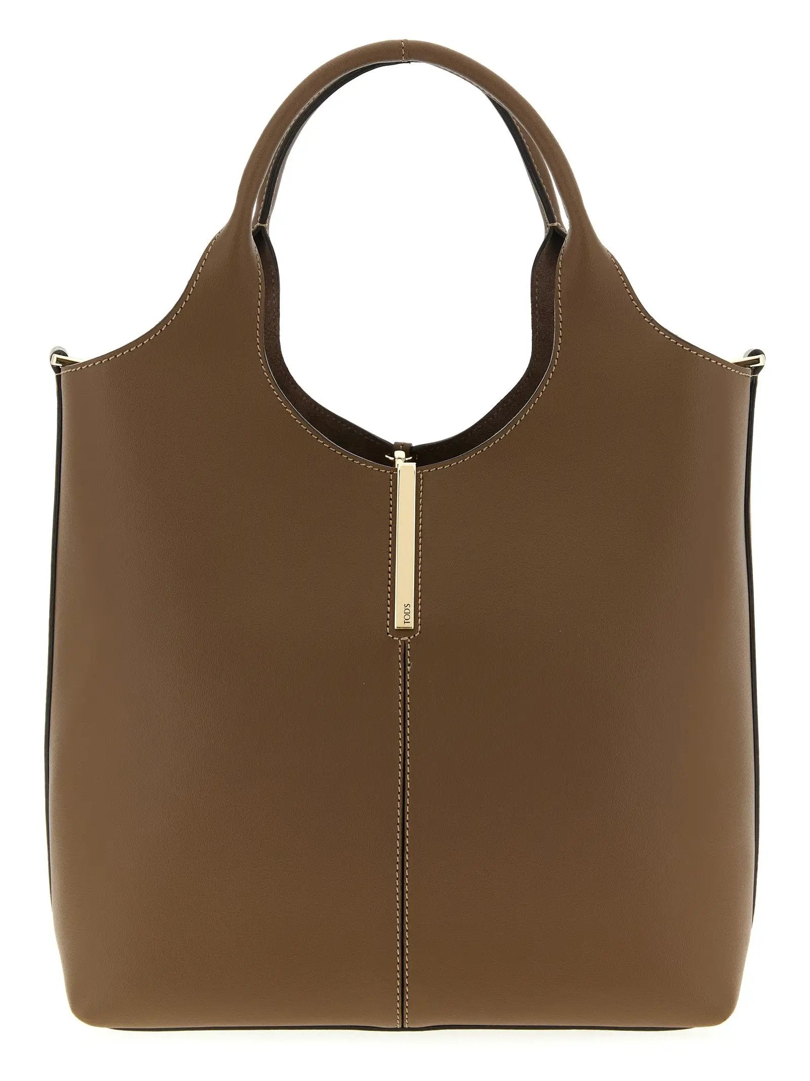 Tod's Brown Calfskin Handbag
