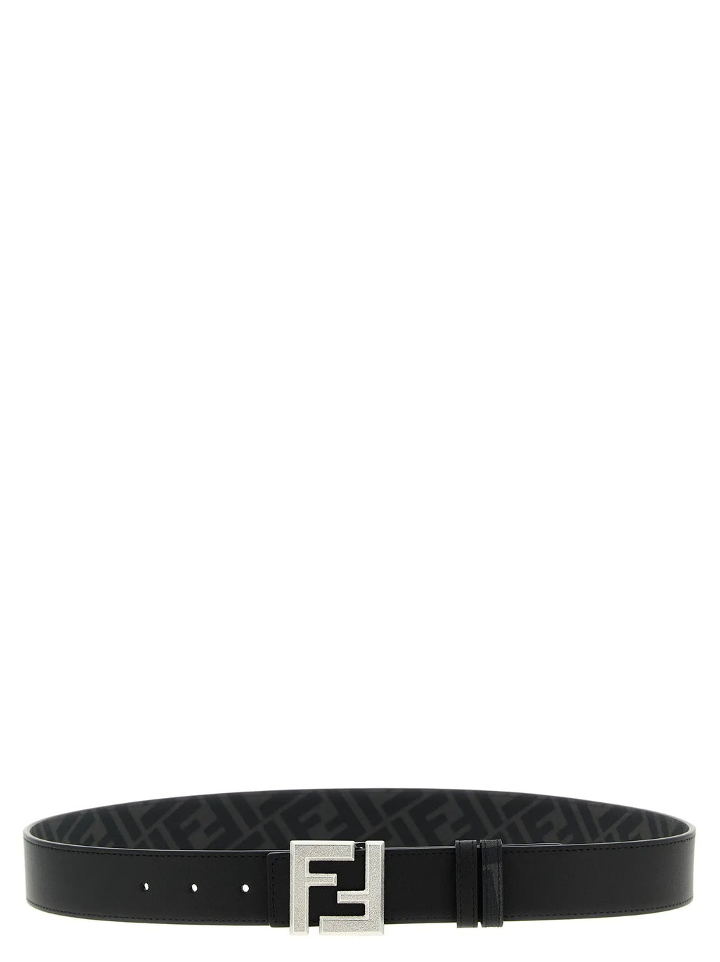Fendi Black Calfskin Regular Belt