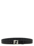 Fendi Black Calfskin Regular Belt