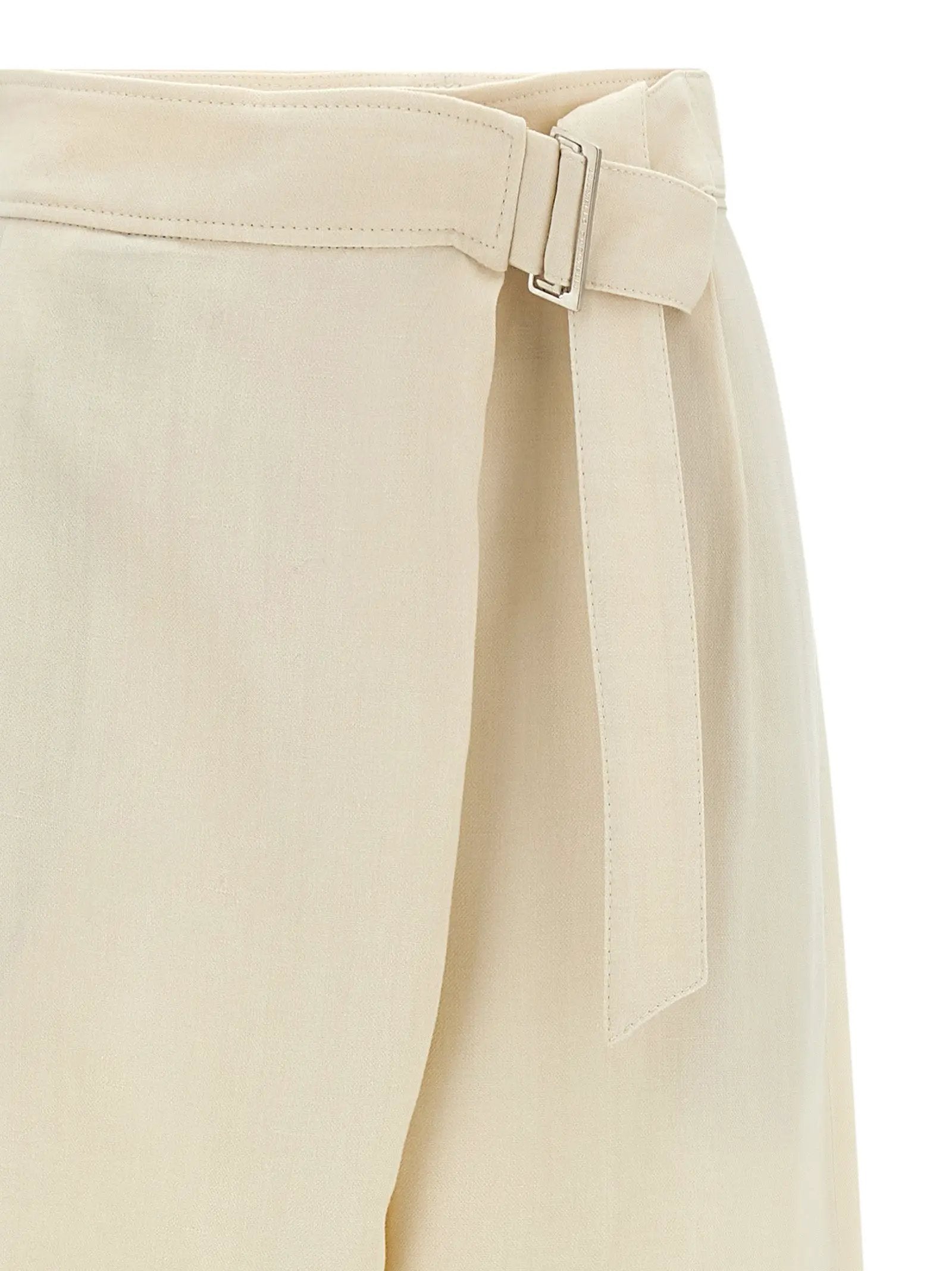 Brunello Cucinelli White Viscose Casual Pants