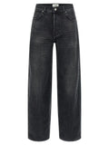 Haikure Black Cotton High-Waisted Jean