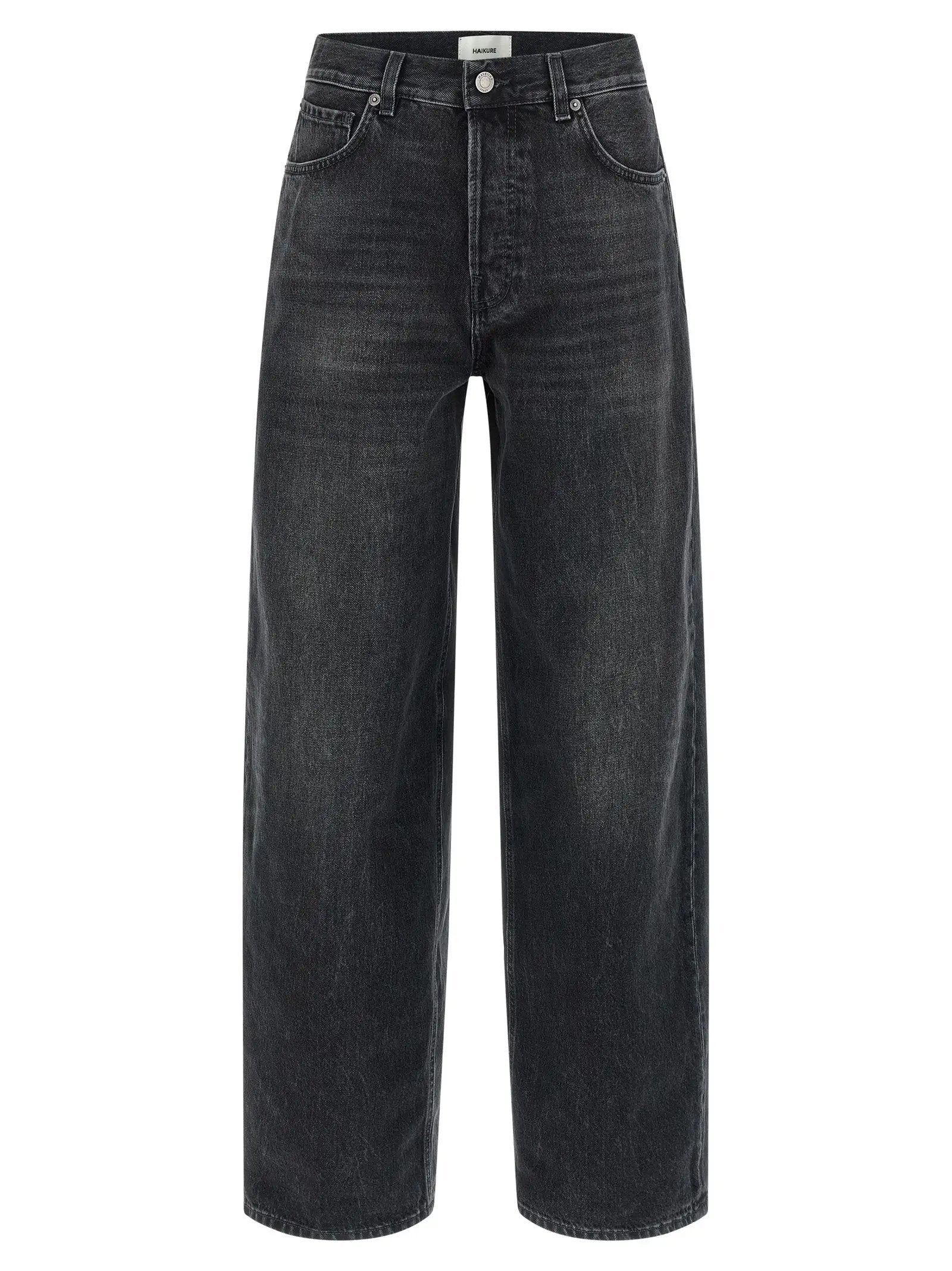 Haikure Black Cotton High-Waisted Jean
