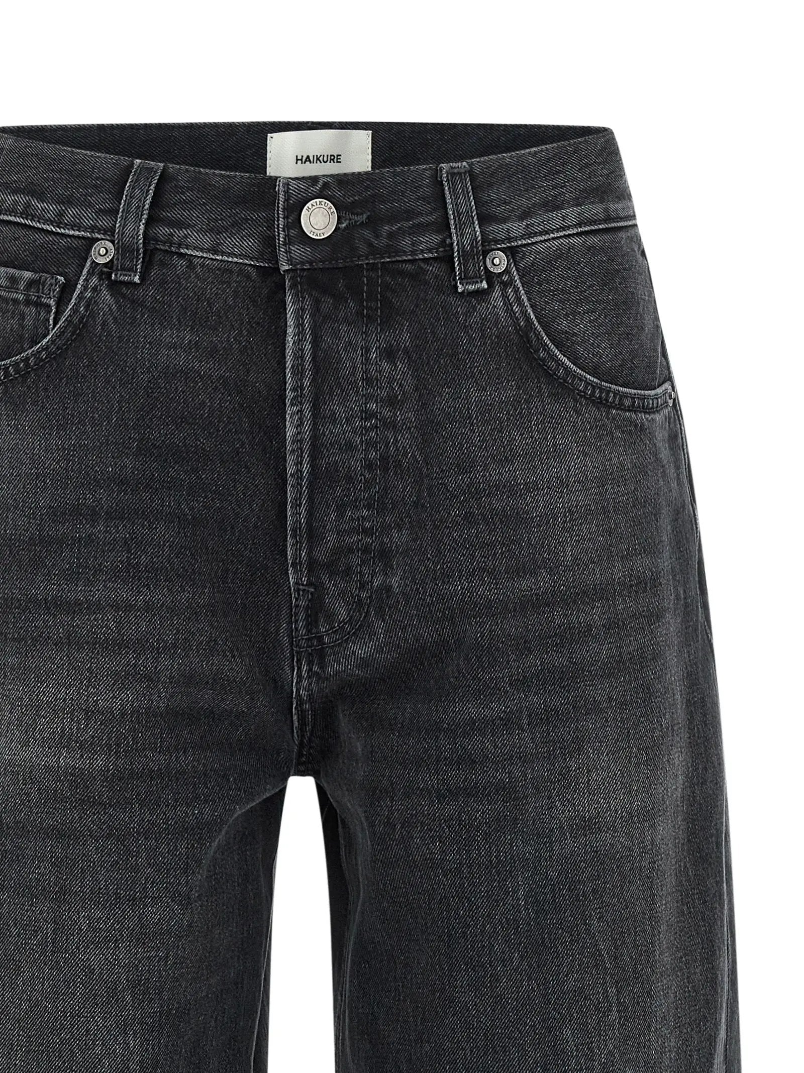 Haikure Black Cotton High-Waisted Jean
