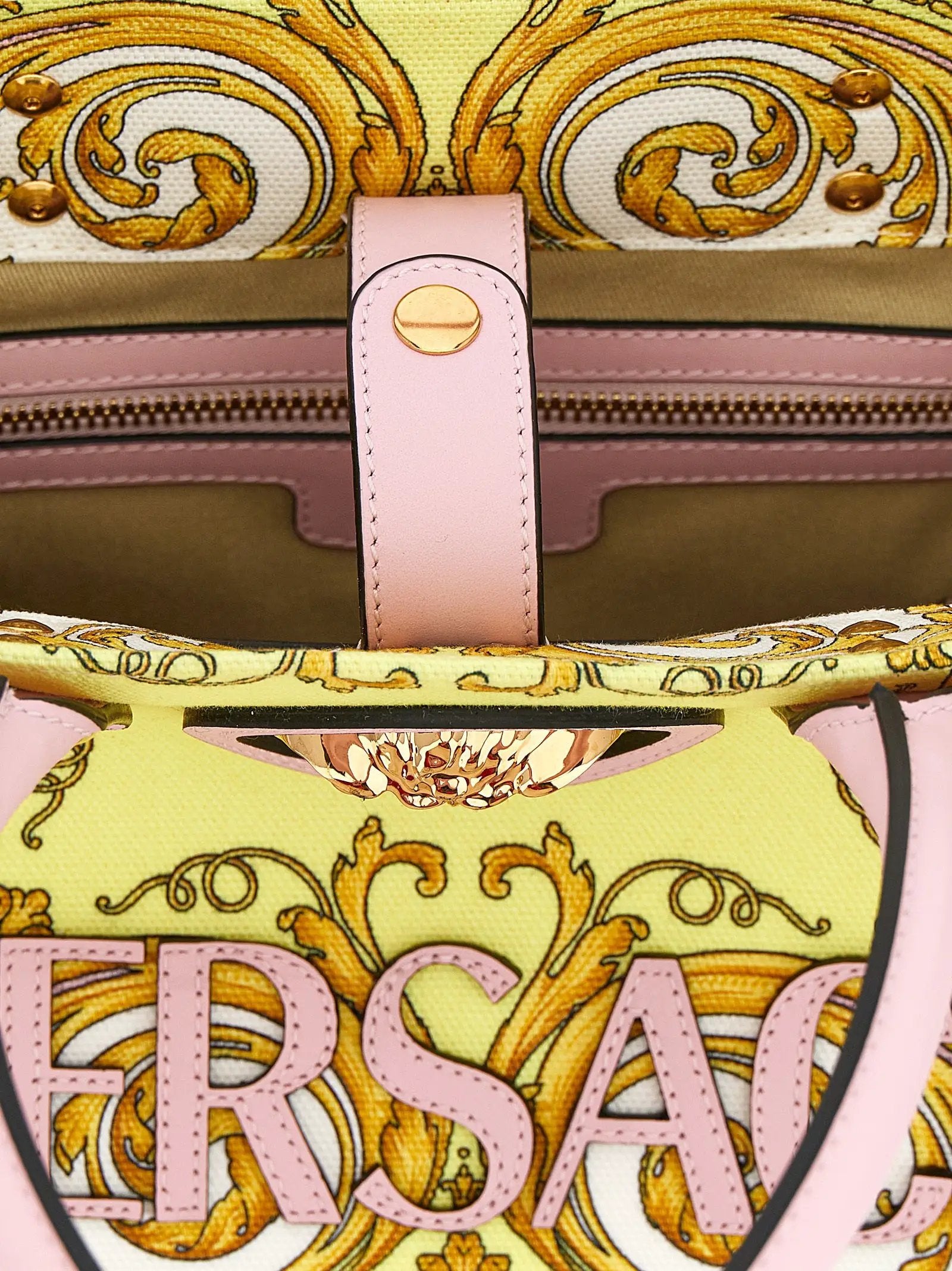 Versace Multicolor Cotton Tote Bag