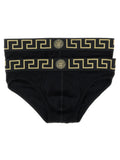 Versace Black Cotton Briefs