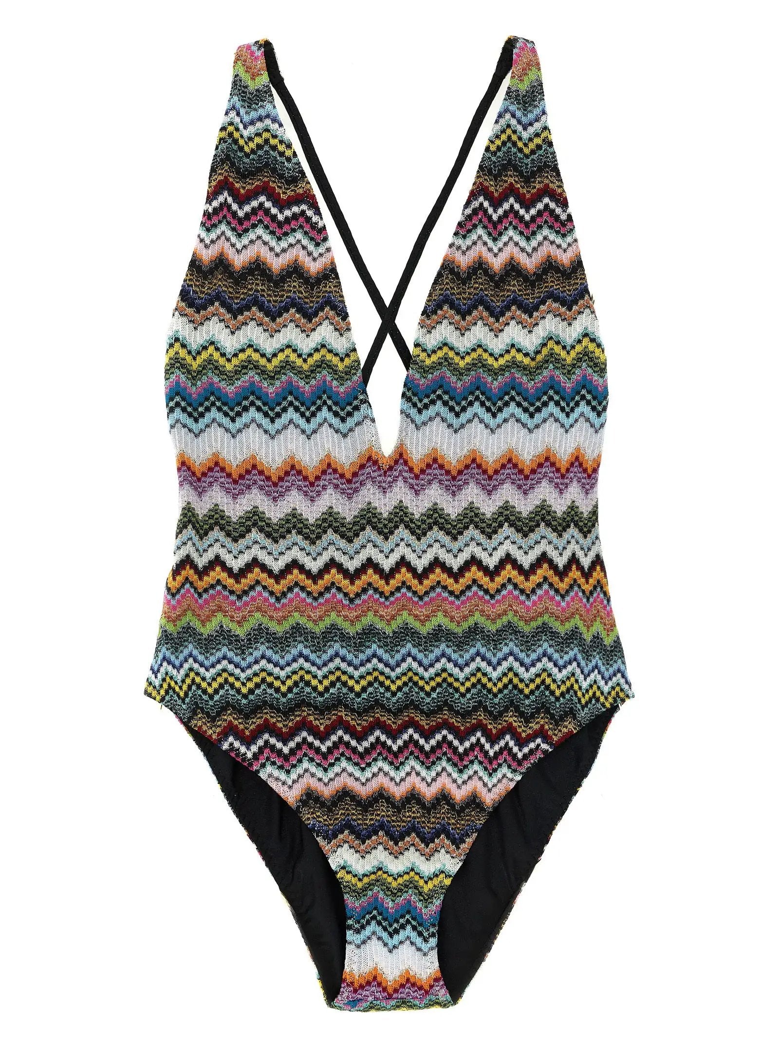 Missoni Multicolor Viscose One-Piece Swimsuit
