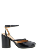 Maison Margiela Black Calfskin Mid Heel Pumps